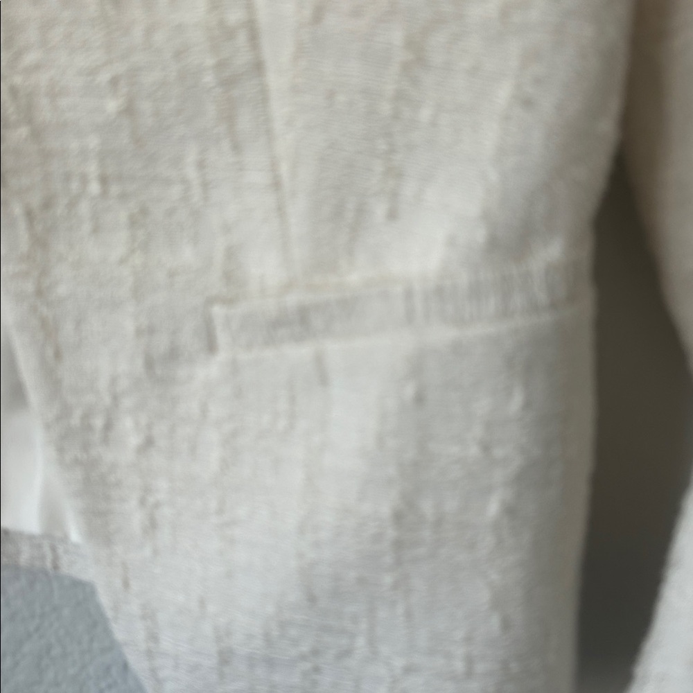 LOFT Women's Ivory Textured Blazer - Picture 2 of 6